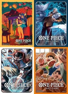ONE PIECE Card Game Official Card Sleeve 7 Set of 4 Bandai Japan New - Picture 1 of 1