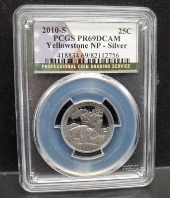 2010-S Silver Yellowstone N.P.  ATB Quarter NGC PF69 Ultra Cameo - Image 1 of 4