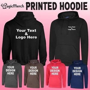 Personalised Custom Printed Hoodie Stag do Hen Any Text, Logo,image Party Casual - Picture 1 of 18