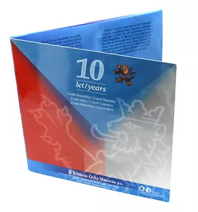 CZECH REPUBLIC 2003 Mint Set 9 Coins & Medal 'CNB 10th Anniversary' Mint Pack - Bild 1 von 5