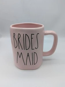 RAE DUNN Pink Bridesmaid Coffee Mug 16 Oz Wedding Bachelorette Nwt - Picture 1 of 6