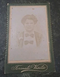 Fotografia Originale Donna Sarda Oristano Costume Fotografo Carta Sardegna - Foto 1 di 3