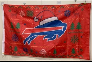 Buffalo Bills Christmas 3x5 ft Flag Banner Football ● FREE SHIPPING ● Limited  - Picture 1 of 1