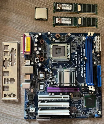 ASRock 775i65GV i865GV LGA775 Motherboard + CPU 2.93 GHz + 512MB RAM. TESTED. - Image 1 of 4