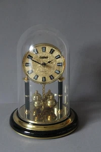 traumhafte Drehpendeluhr Tischuhr Schatz Messing 102534 - Bild 1 von 8