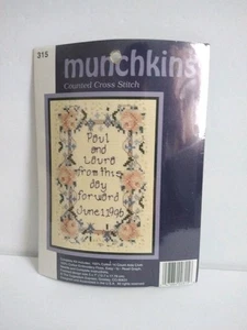 Sugar Plum Express Munchkins Counted Cross Stitch Kit #315 5x7 Vintage 1996 NOS - Bild 1 von 3