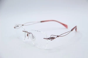 NEW LINE ART CHARMANT XL 2098 RO PINK GUNMETAL AUTHENTIC FRAME EYEGLASSES 51-17 - Picture 1 of 4