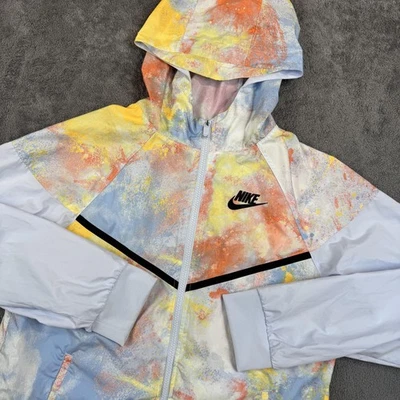 Nike Windrunner Jacket Boys XL Multicolor Hooded Full Zip Windbreaker DA0835-085 - Image 1 of 4