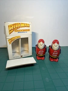 1991 Vintage Anheuser Busch Bud Man Budweiser Salt And Pepper Shakers Set -NIB - Picture 1 of 20