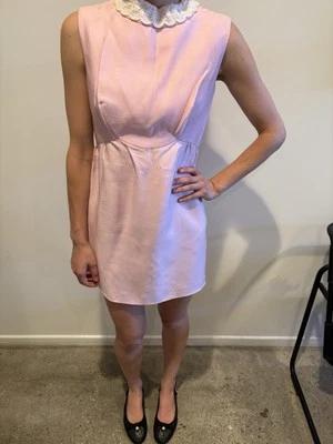 Vestido MIDI VINTAGE ROSA AÑOS 60 Foto 1 de 4