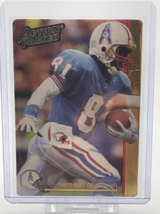 1992 Action Packed Football Card #92 Ernest Givins WR Houston Oilers - Picture 1 of 2