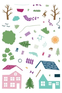 LDRS Sunny Days Ahead Clear Stamps - Picture 1 of 1