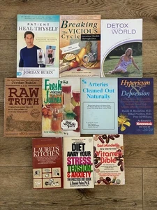Natural Healing, Alternative Nutritional Health Medicine, lot Of 10 Books HB/PB - Picture 1 of 20