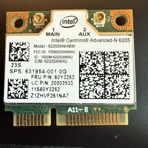 Intel Centrino Advanced-N 6205 WiFi Card 62205ANHMW PCIe Half MiniCard - Photo 1/2