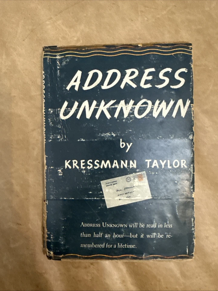 1939 ADDRESS UNKNOWN by Kressman Taylor, First Edition, 4th Printing Vintage - Image 1 of 4