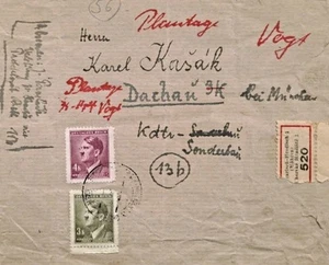 Dachau Kdt Sonderbau Front Peice Fwd Vogt Uherske Hradiste Concentration Camp - Picture 1 of 3