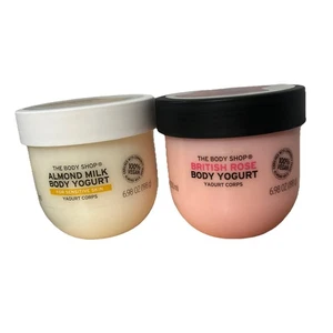 2 The Body Shop LECHE DE ALMENDRAS Rosa Británica Cuerpo Yogur Descatalogado Difícil de Encontrar - Imagen 1 de 4