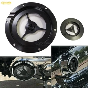 Cubierta de temporizador de temporizador de motor Derby negra para Harley Dyna Sportster XL883 1200 - Imagen 1 de 8