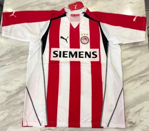 Puma FC Olympiacos Vintage T-Shirt Fußball weiß/rot Siemens Retro Soccer XXL - Bild 1 von 15