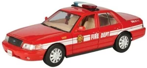 Ford Crown Victoria 2007 jefe de bomberos 1/24 - coche Motormax rojo - Imagen 1 de 1