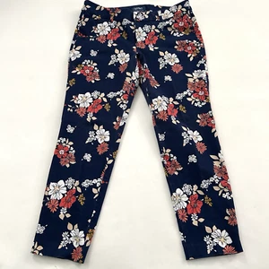 Old Navy Pixie Mid-Rise Womens Jeans Sz 10R Cotton Stretch Floral - Picture 1 of 5