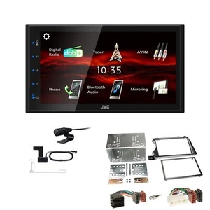 JVC KW-M180DBT 2DIN DAB+ Car Stereo for Ssangyong Actyon from 2006 Charcoal - Picture 1 of 5