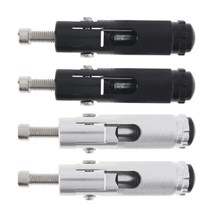 2pcs Universal Motorcycle Folding Foot Pegs 8MM Aluminum Pedals Footpeg Foldable - Picture 1 of 12