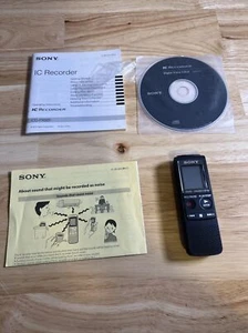 Sony ICD-PX820 Digital Flash Voice Recorder Complete Used with Paperwork [DA14] - Picture 1 of 10