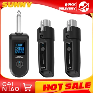 UHF XLR Adapter System Wireless for Dynamic Microphone Guitar Audio Mixer System - Picture 1 of 8