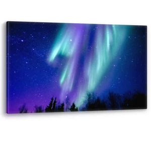 Cosmos Aurora Northern Lights Luxury Canvas Wall Art Picture Print - Picture 1 of 5