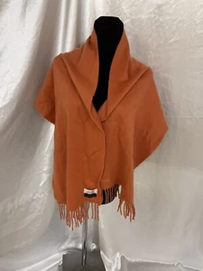 Hermes VTG Scarf Stole Muffler Etole ICONIC Orange 100% Cashmere Auth 30 X 16 - Bild 1 von 12