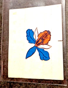 1950s Scanlens Chewing Gum Tattoo Magic Transfer Flower Orchard Wrapper - Bild 1 von 2