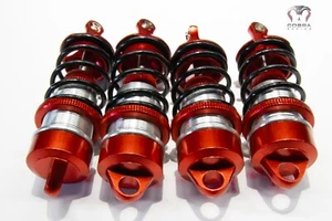 CR ARRMA Front+Rear (RED) Alloy Shocks for 1/7 Felony Limitless Infraction BLX - Picture 1 of 9