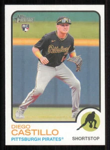 2022 Topps Heritage #541 Diego Castillo RC - Picture 1 of 2