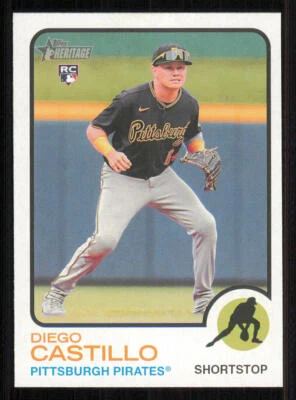 2022 Topps Heritage #541 Diego Castillo RC - Image 1 of 2