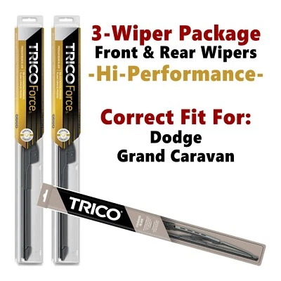 Wipers 3-pk Hi-Performance fits 1995 Dodge Grand Caravan 25220x2/30180 Foto 1 de 4