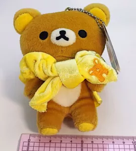 Rilakkuma nastro cavolo catena a sfera mini bambola peluche R1 - Foto 1 di 2
