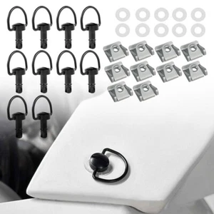Black Quick Release Fasteners Bolts Studs Universal Fit For Aprilia MV Agusta - Picture 1 of 12