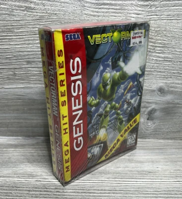 KB TOYS! SEALED! Vectorman Sega Genesis Cardboard Box Mega Hit Series *WEAR* - Image 1 of 4
