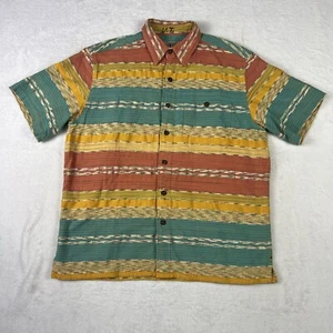 The Territory Ahead Men's Size M Button Up S/S Shirt Southwestern Stripes - Picture 1 of 10