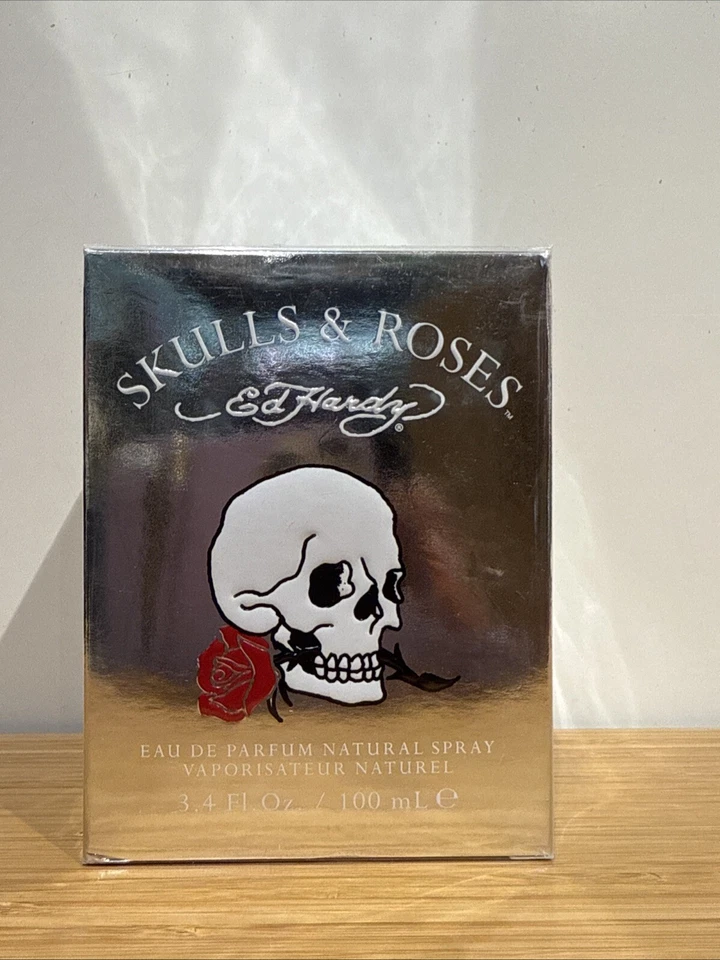 Ed Hardy Skulls and Roses Women Perfume Eau De Parfum Spray 3.4 oz Sealed Box  - Image 1 of 2