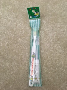 Sanrio Keroppi Frog White Toothpaste Toothbrush Set Collectible 1990 Vintage NEW - Picture 1 of 8
