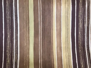 Prestigeträchtige Stoffe Vintage "Linea" Kastanie/Schokobraun Streifen 128 cm x 1/2 - Bild 1 von 3