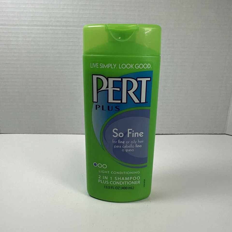 New Vintage Pert Plus So Fine 2 In 1 Shampoo & Conditioner 13.5 FL OZ Oily Hair - Image 1 of 4