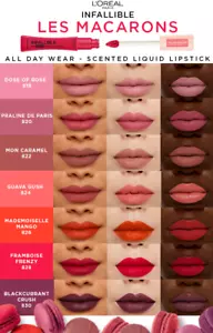 L'Oreal Unfehlbarer Pro matt flüssiger Lippenstift Les Macarons Neu - Bild 1 von 5