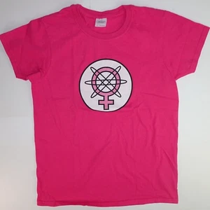 Invincible’s Atom Eve Símbolo Camisa Rosa Mujer’s Talla Jr. Nuevo - Imagen 1 de 5