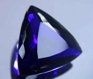 CERTIFICADO 52 quilates Natural Azul Profundo Tanzania DE Tanzanita Trillón Piedra Preciosa Suelta - Imagen 1 de 6