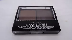 Styli-Style Brow Express Powder Duo 0.21oz - Medium/Dark - Picture 1 of 1