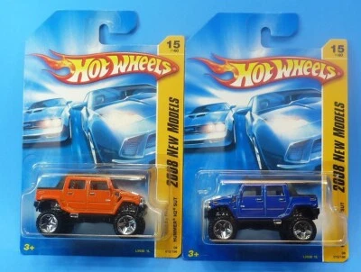 HOT WHEELS 2 HUMMER H2 SUT 2008 NEW MODELS #15/40 ERROR FAST FREE S&H INBOX 1/64 - Image 1 of 3