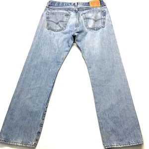 Jeans De Colección Levi's 501 Para Hombre W33 X L30 Azul Denim Algodón Calce Original Pierna Recta - Imagen 1 de 17